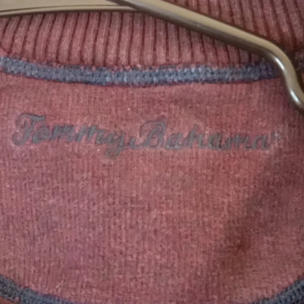 Tommy Bahama 1/4 Zip Reversible Pullover Sweater Men's Sz Med EUC NICE!